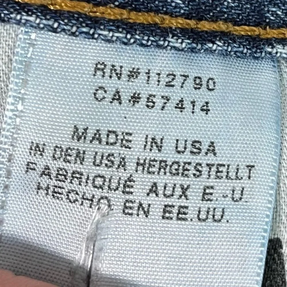 True Religion Men’s Straight Distressed Jeans – Size 30, Made in USA